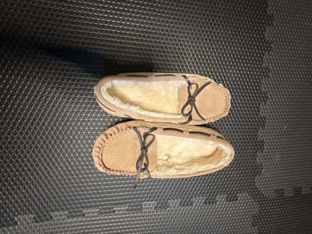Beige Moccasin Slippers Target 7
